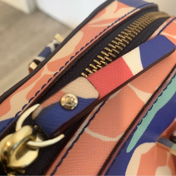 Kate Spade Small Felix Newbury Lane Cherry Floral Satchel - Picture 7 of 8